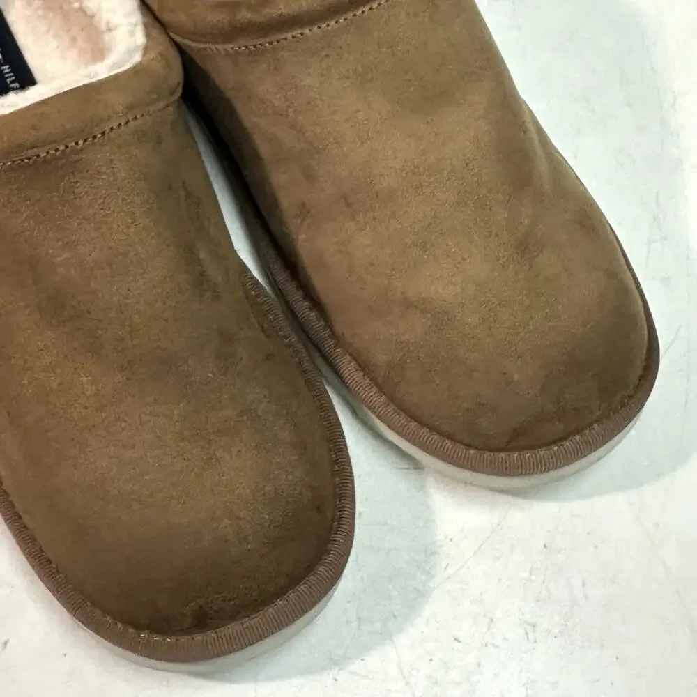 WORN ONCE Tommy Hilfiger Men's Welly Slipper Faux Suede Shearling Lined 9